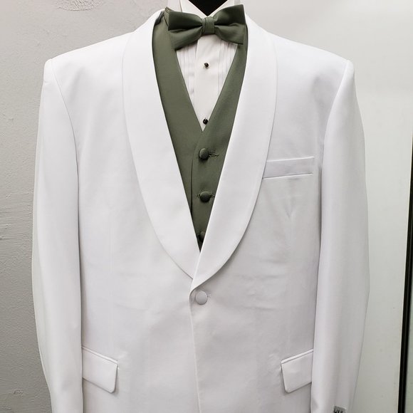 First Nighter White One Button Coat
